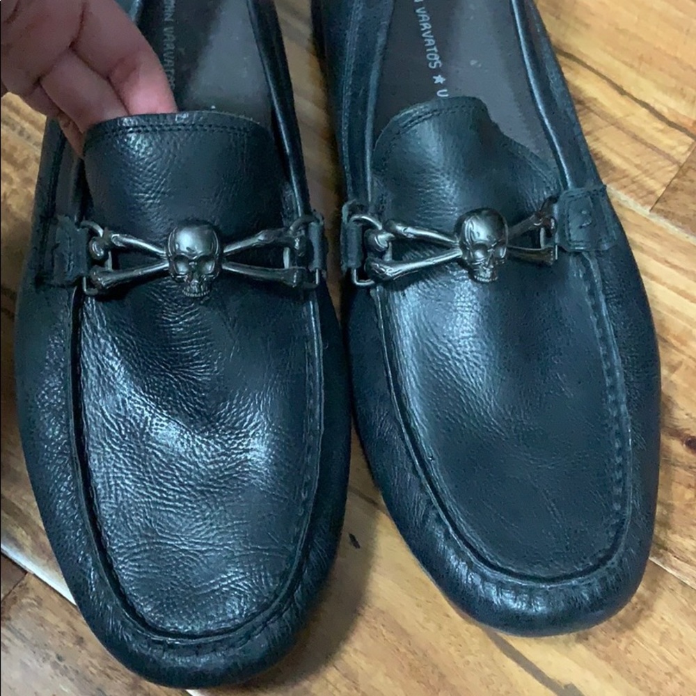 John Varvatos Skull Loafers